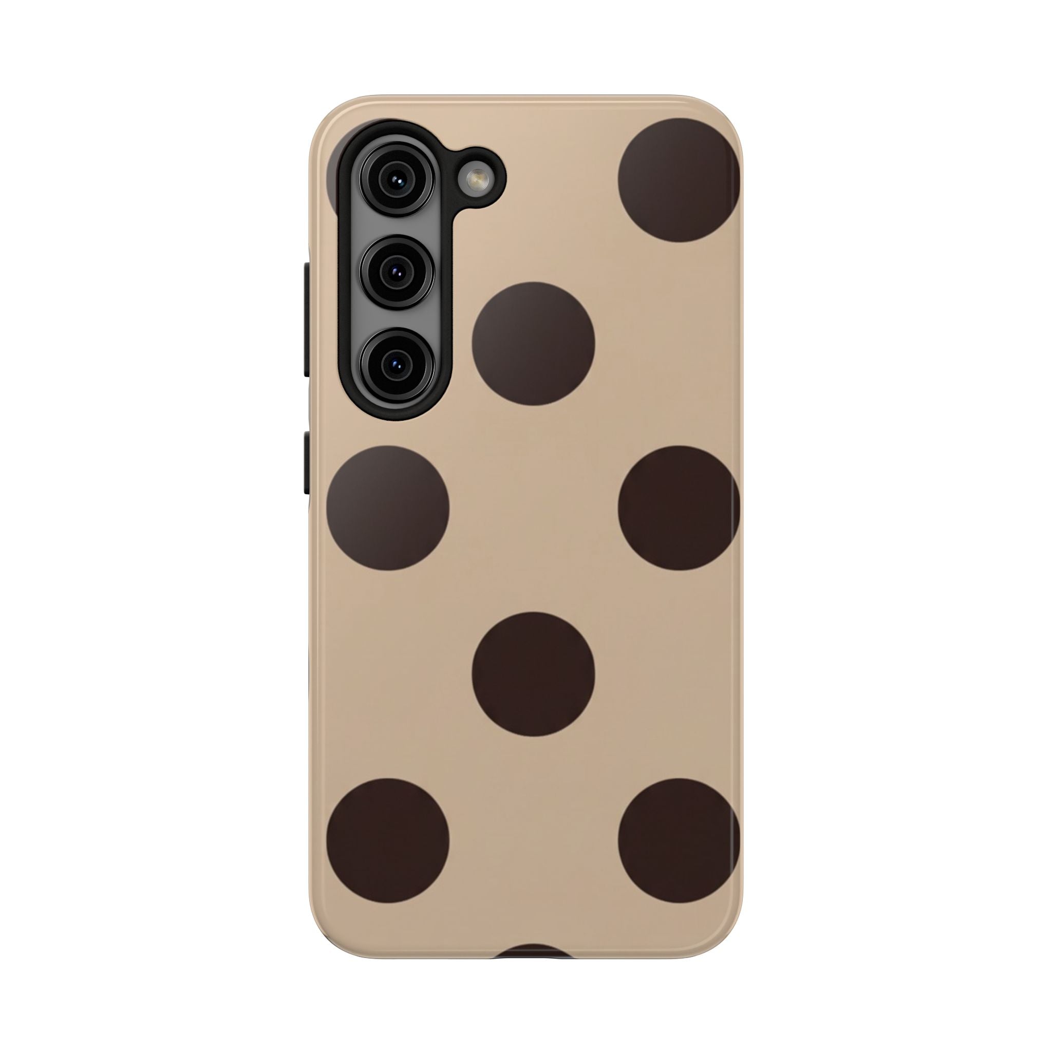 Stylish Polka Dot Phone Case for Trendy Protection, Cute Gift for Her, Phone Accessories, Everyday Fashion, Modern Design