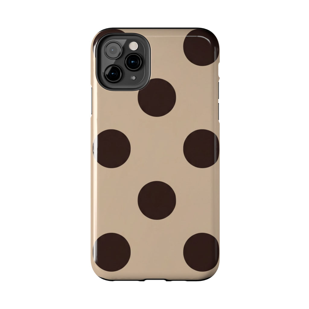 Stylish Polka Dot Phone Case for Trendy Protection, Cute Gift for Her, Phone Accessories, Everyday Fashion, Modern Design