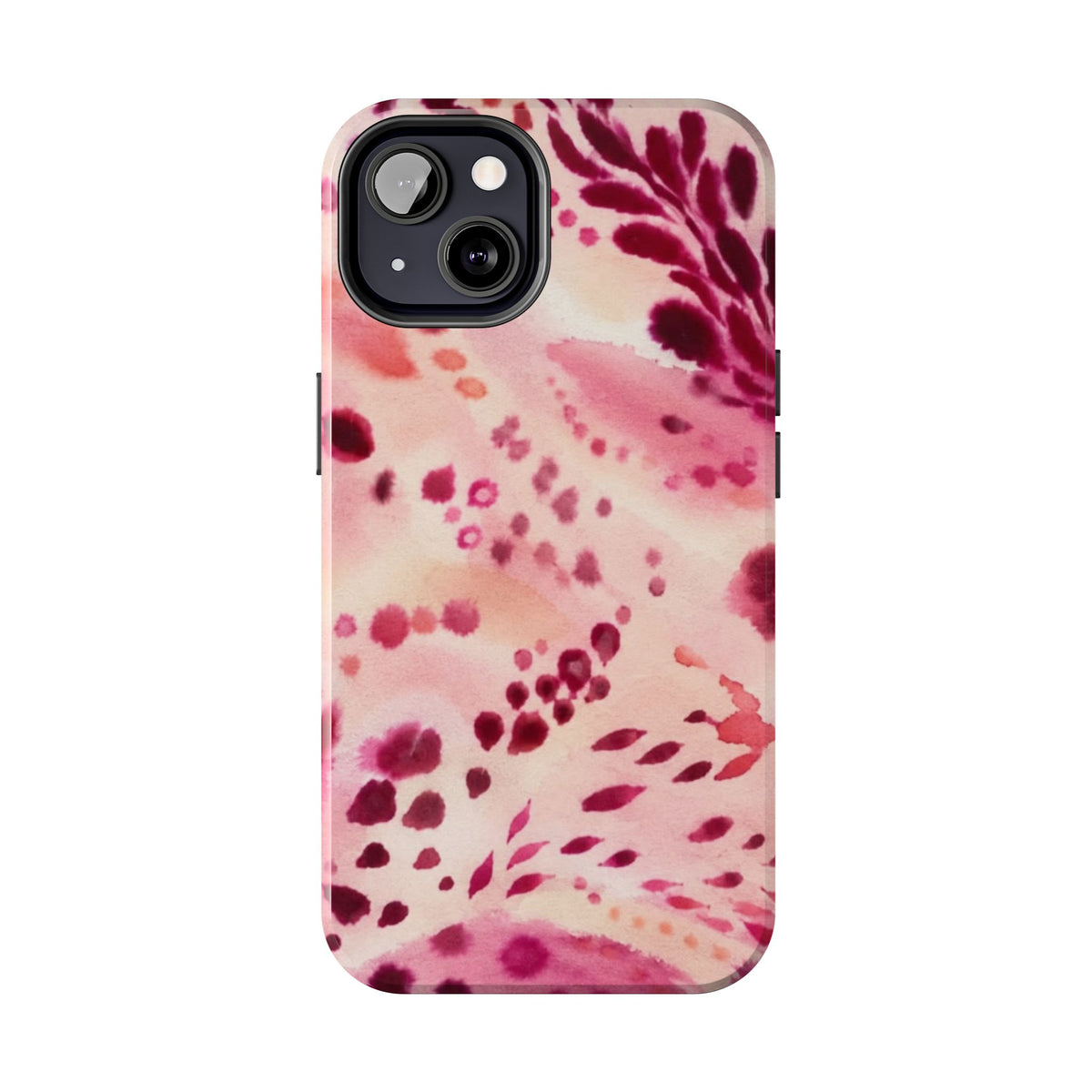 Pink Watercolor Floral Pattern phone case | Tough Phone Cases