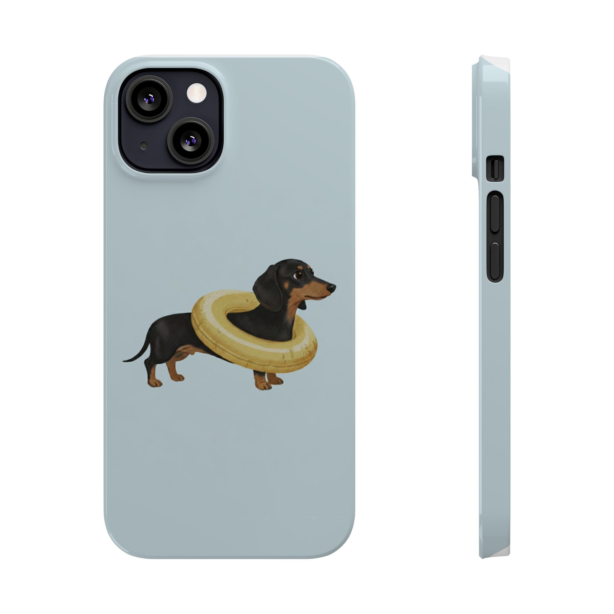 Slim Phone Cases - Cute Dog Dachshund Design, Protective Phone Covers, Fun Animal Art, Unique Gifts for Dog Lovers, Trendy Smartphone