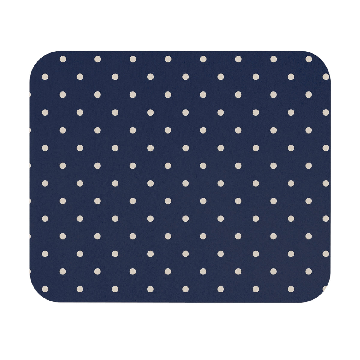 Navy Polka Dot Mouse Pad