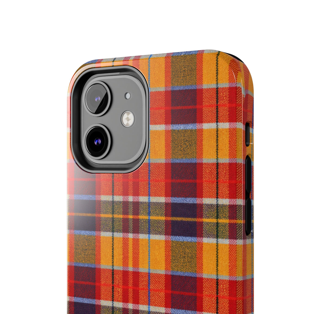 Autumn Plaid Tough Phone Case | Orange Red Yellow Plaid