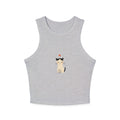Siamese Cat with Star tank top | Racerback Crop Top, Cute Kitten Illustration
