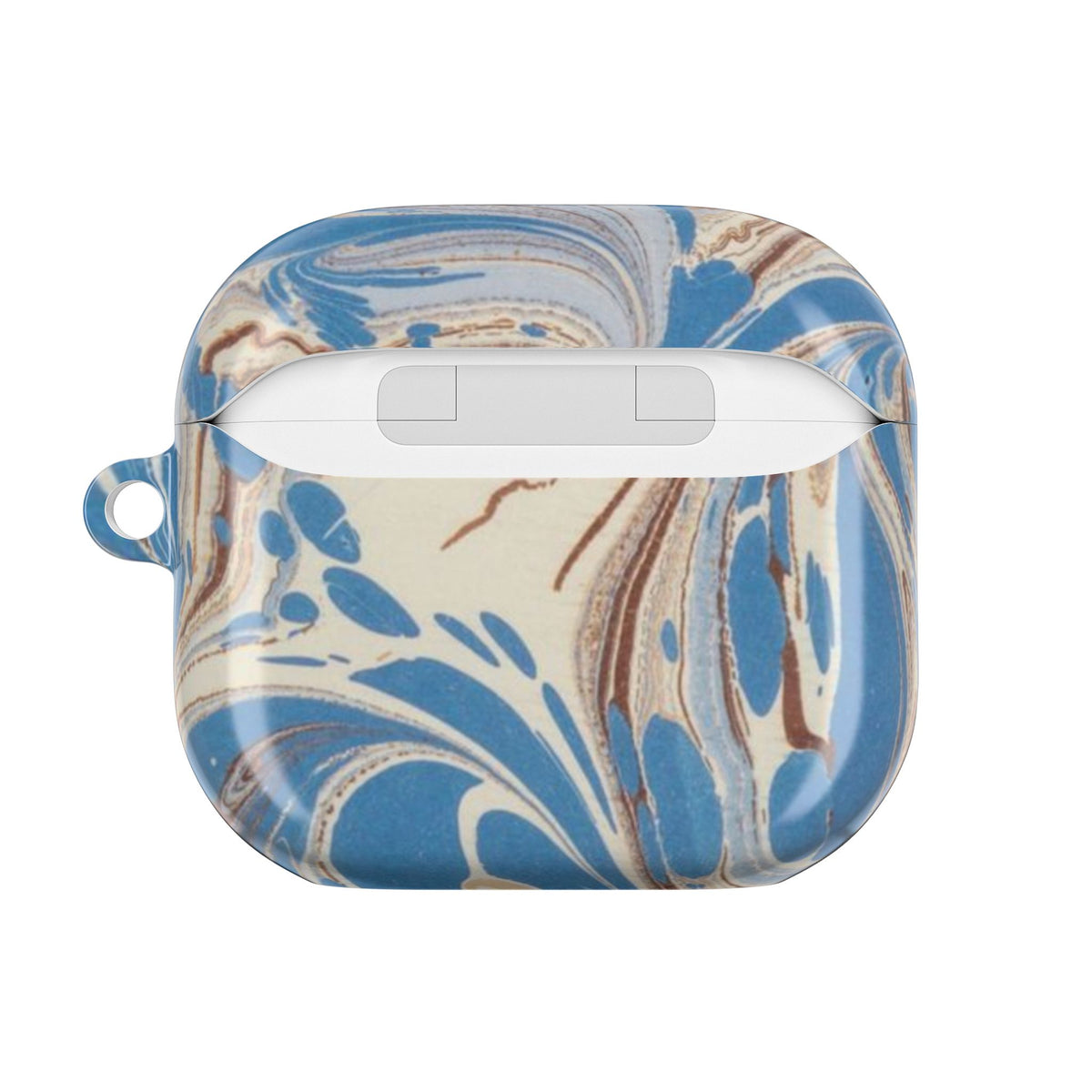 Blue Brown Marble AirPod Case