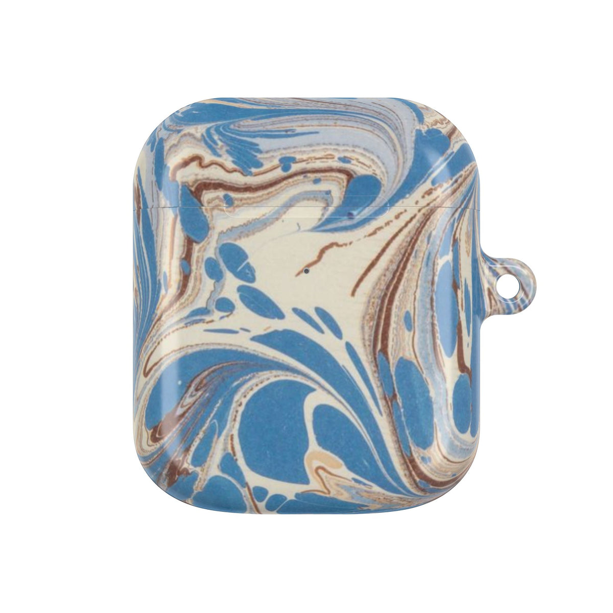Blue Brown Marble AirPod Case