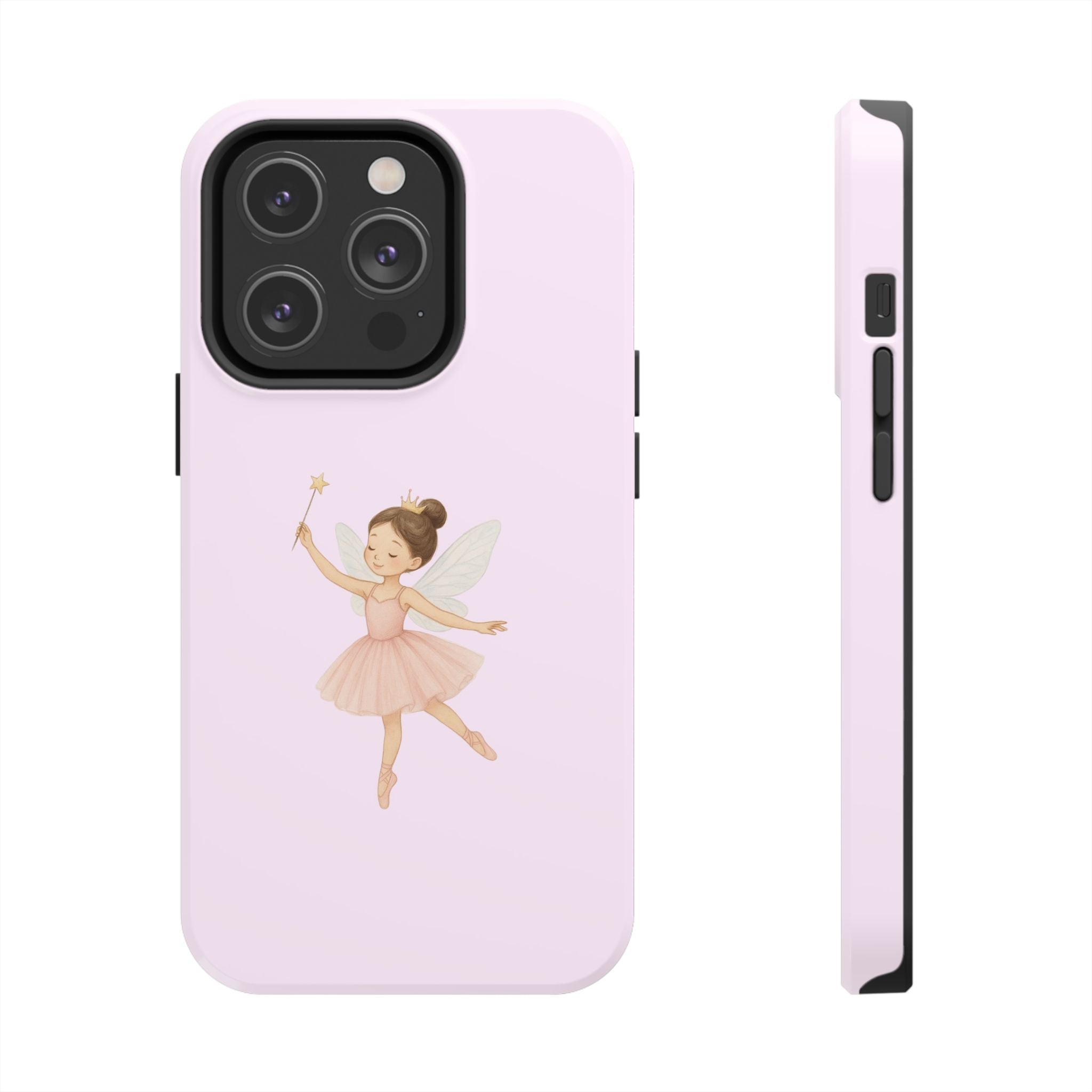 Pink Ballerina Tough Phone Case, Ballet Dancer Cute Phone Cover, Girly Protective Phone Case, Coquette Dancer Phone Accessories, Pretty Pink