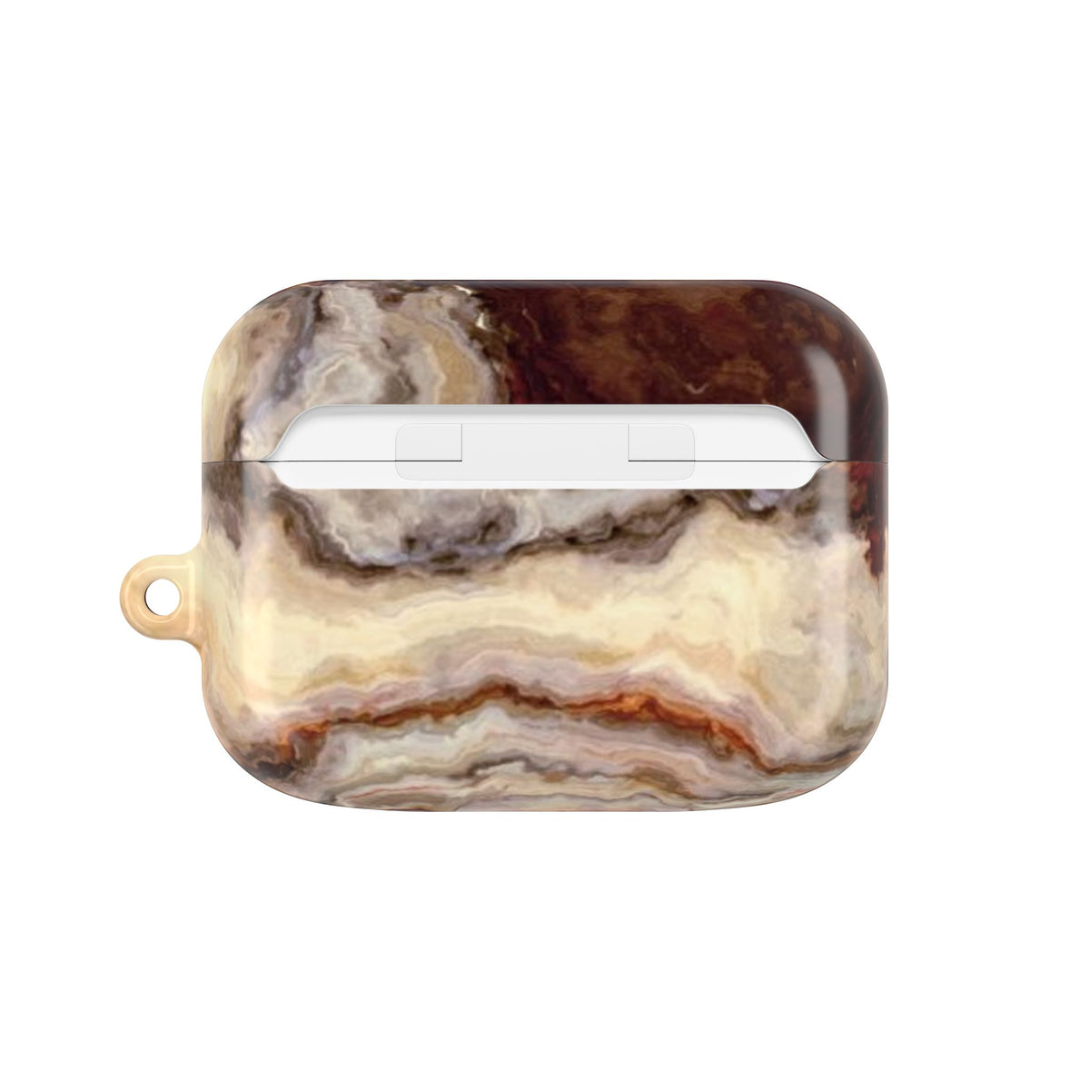 Brown Marble Pattern AirPod Case