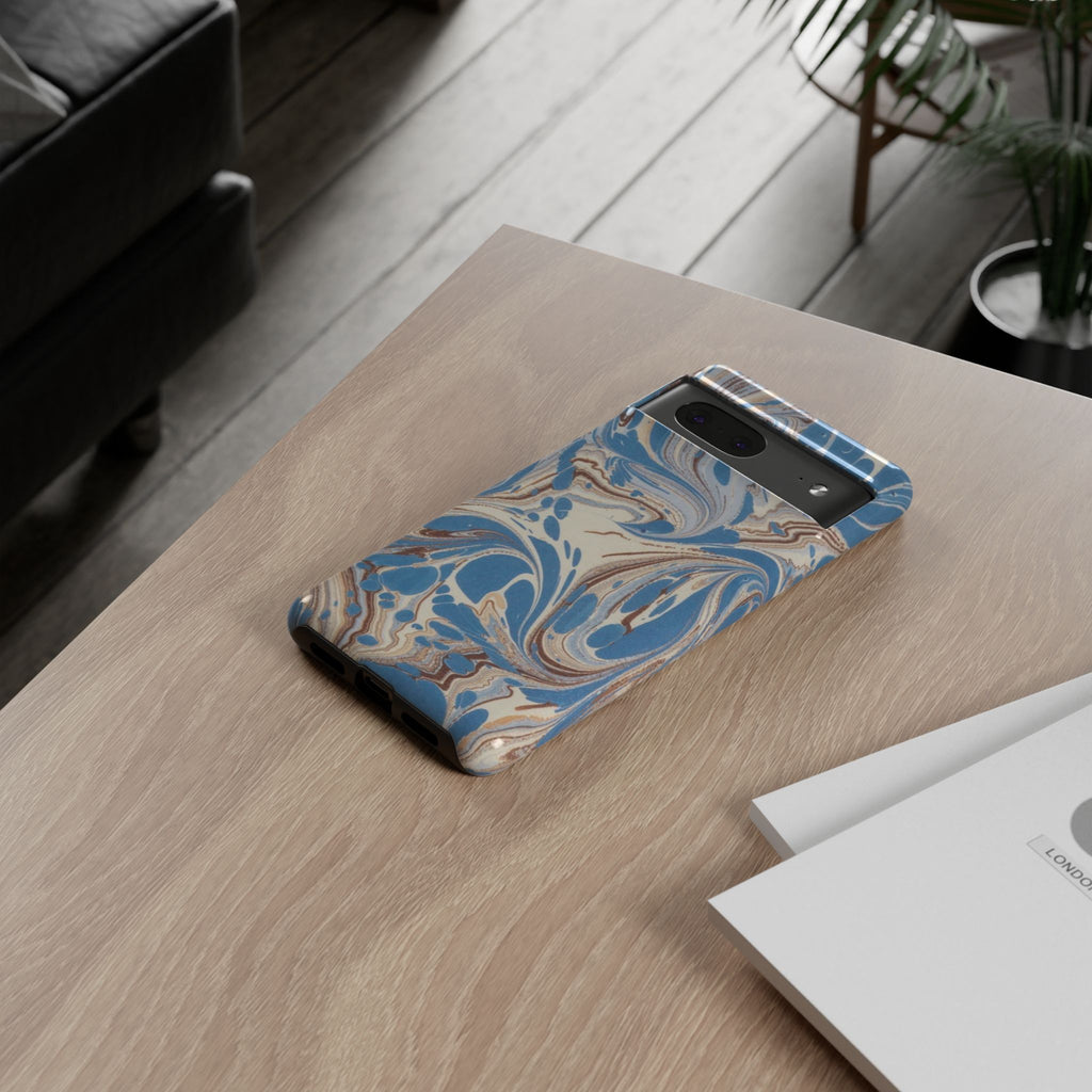 Blue Marble Swirl Phone Case
