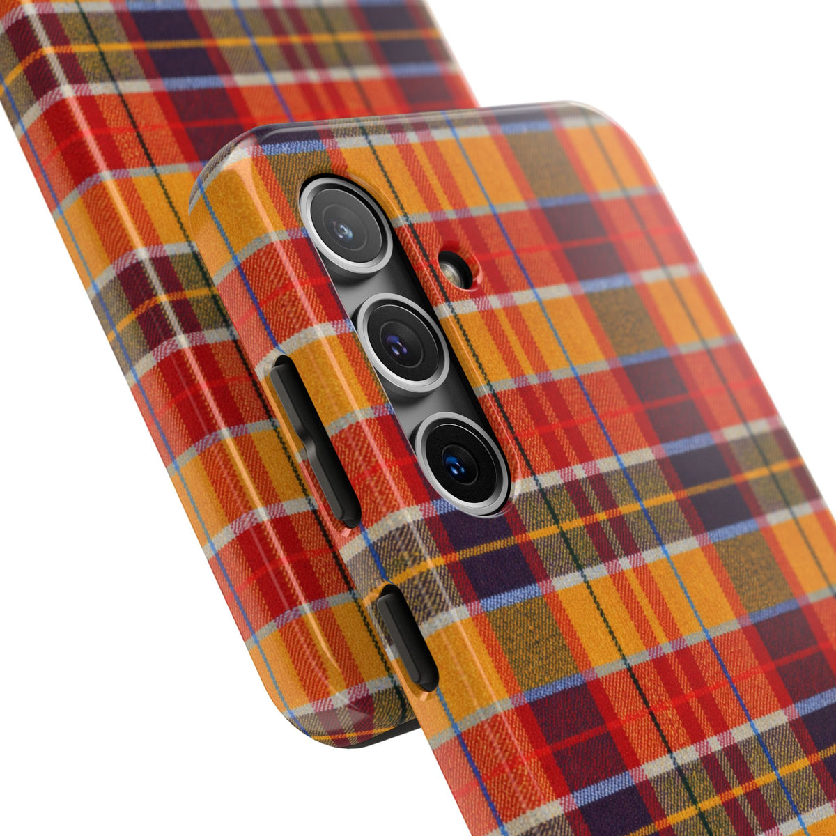 Autumn Plaid Tough Phone Case | Orange Red Yellow Plaid