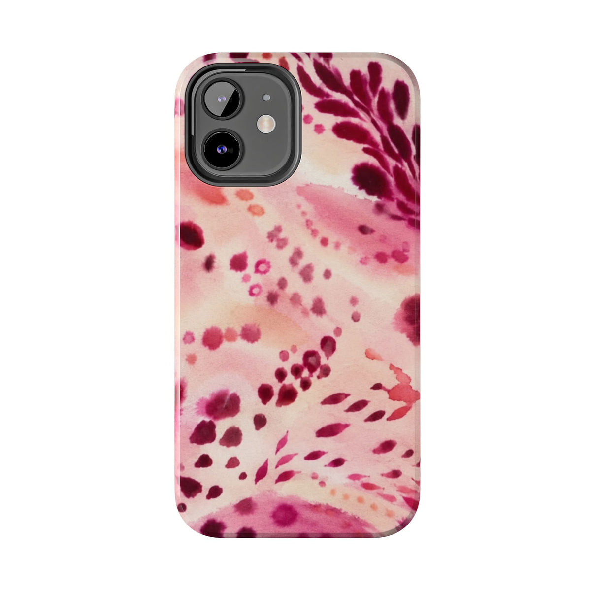 Pink Watercolor Floral Pattern phone case | Tough Phone Cases