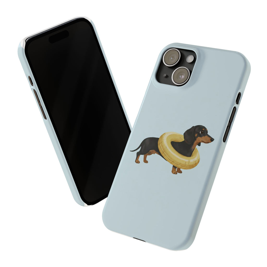 Slim Phone Cases - Cute Dog Dachshund Design, Protective Phone Covers, Fun Animal Art, Unique Gifts for Dog Lovers, Trendy Smartphone