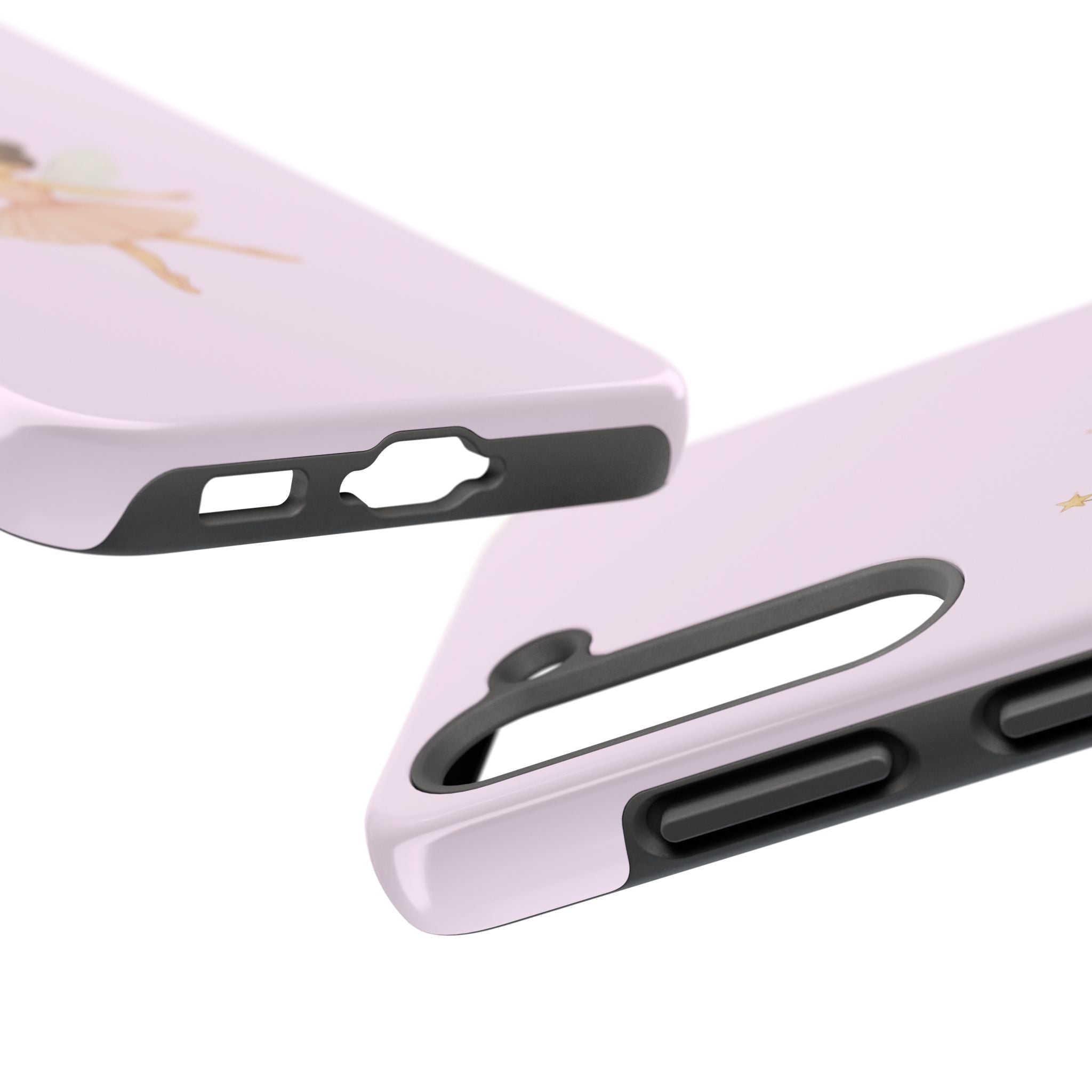 Pink Ballerina Tough Phone Case, Ballet Dancer Cute Phone Cover, Girly Protective Phone Case, Coquette Dancer Phone Accessories, Pretty Pink