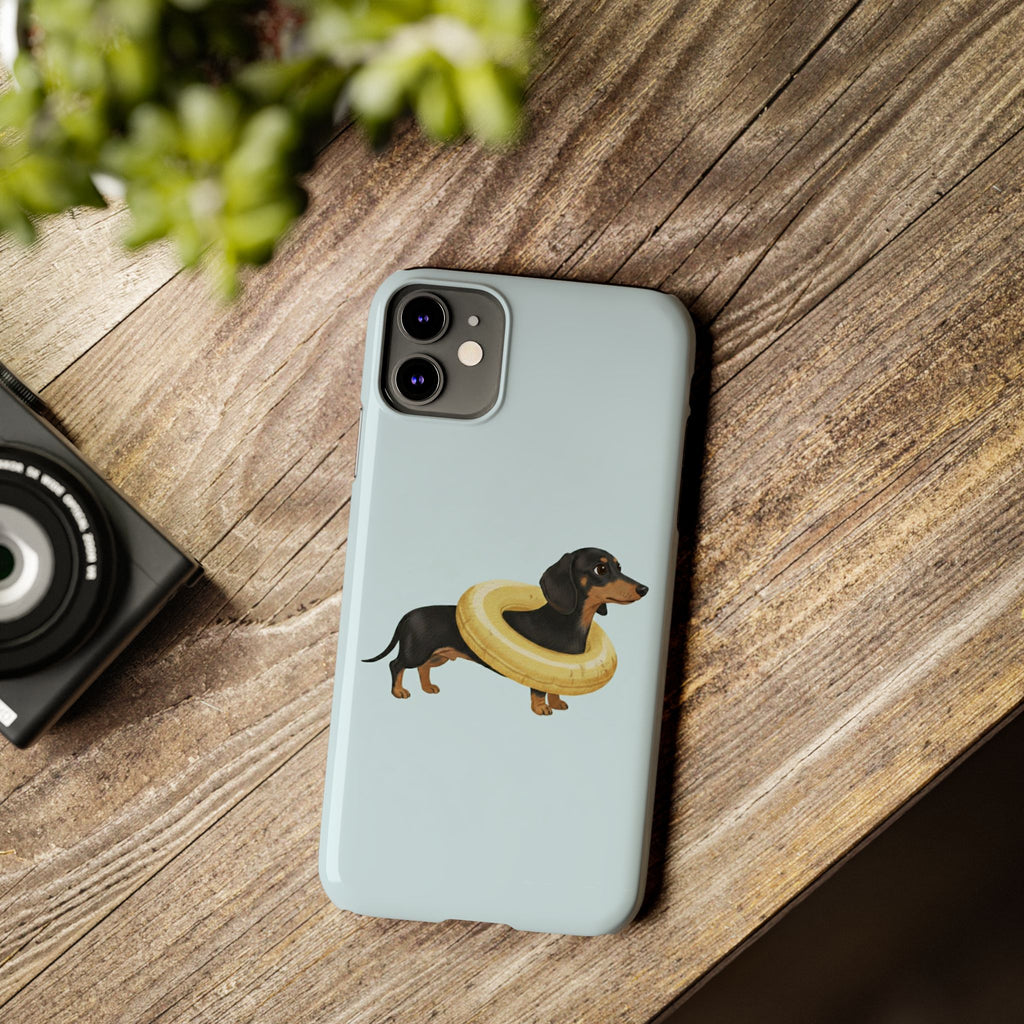 Slim Phone Cases - Cute Dog Dachshund Design, Protective Phone Covers, Fun Animal Art, Unique Gifts for Dog Lovers, Trendy Smartphone
