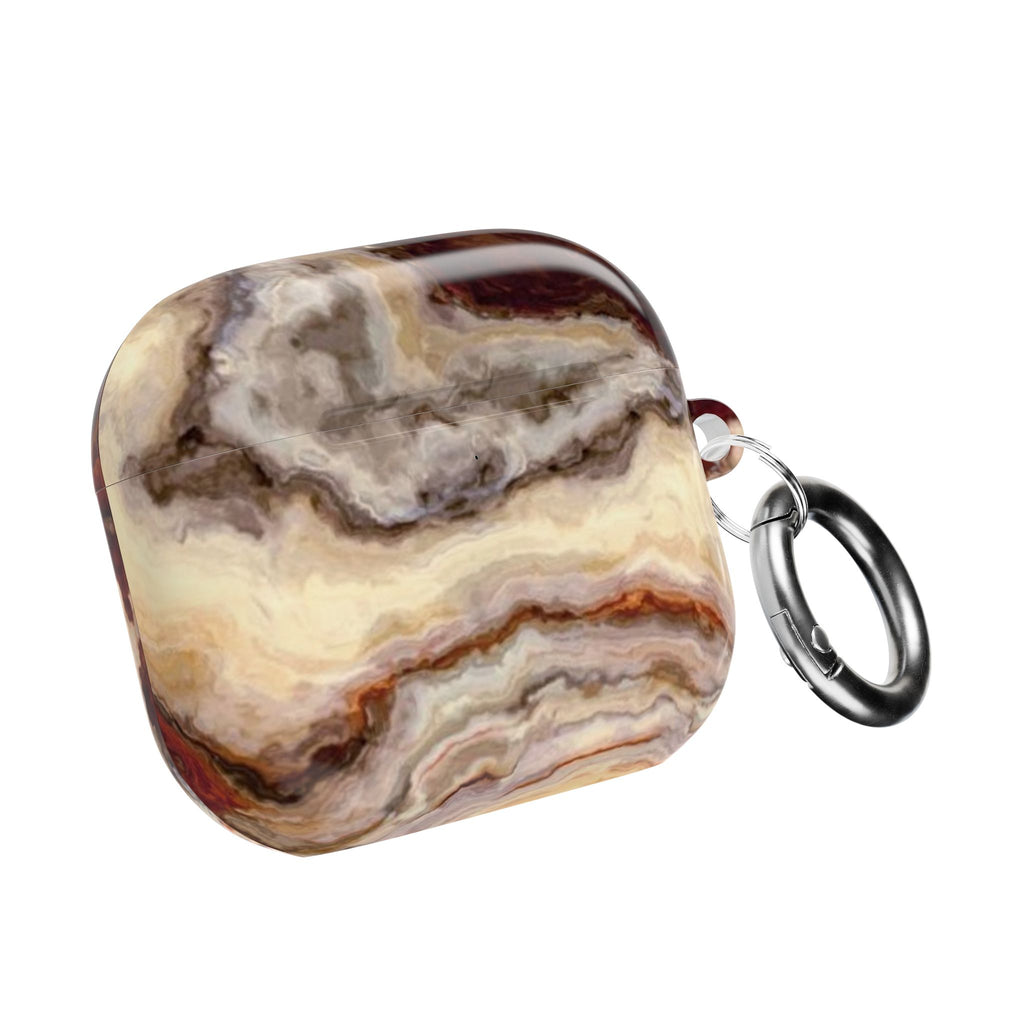 Brown Marble Pattern AirPod Case