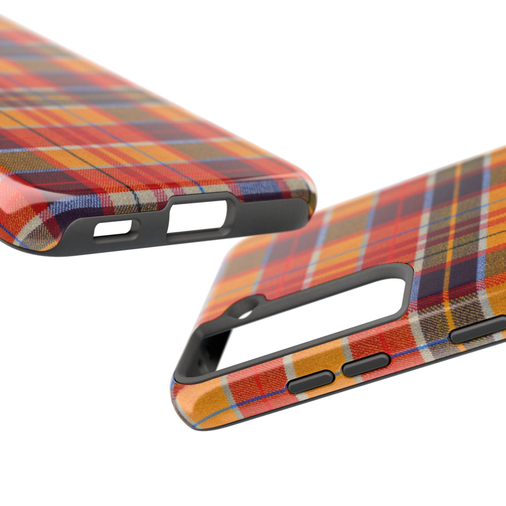 Autumn Plaid Tough Phone Case | Orange Red Yellow Plaid