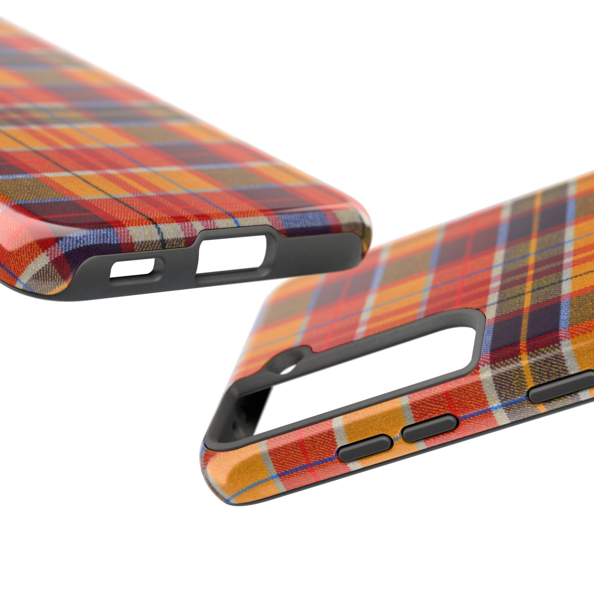 Autumn Plaid Tough Phone Case | Orange Red Yellow Plaid