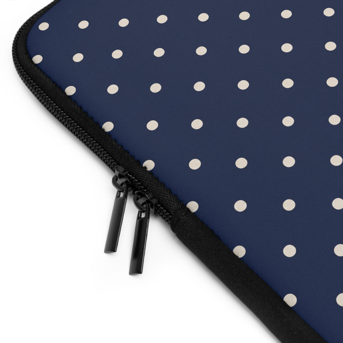 Navy Polka Dot Laptop Sleeve