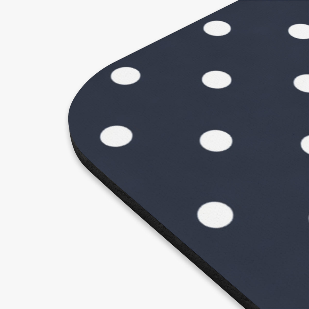 Navy Polka Dot Mouse Pad