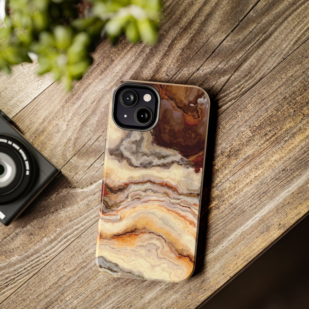 Brown Agate Marble Phone Case