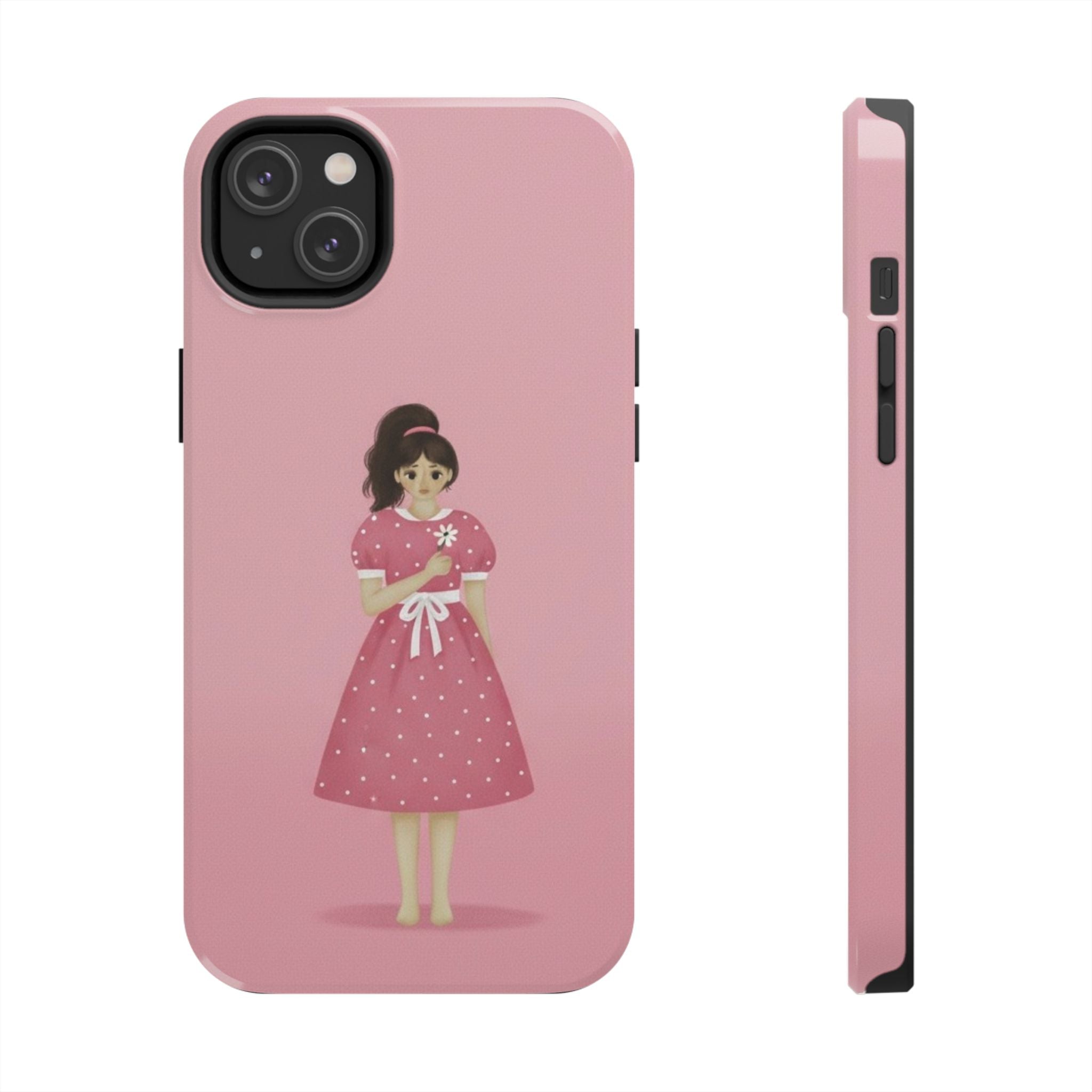 Pink Phone Case, Tough Phone Cases for Women, Cute Vibe, Protective Cover