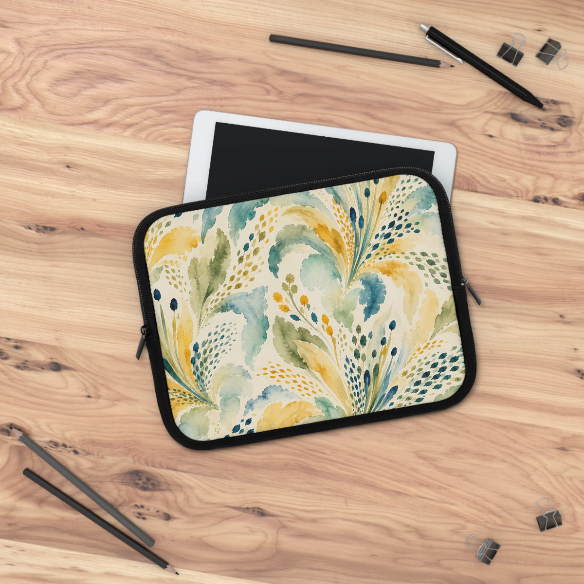Watercolor Floral Laptop Sleeve