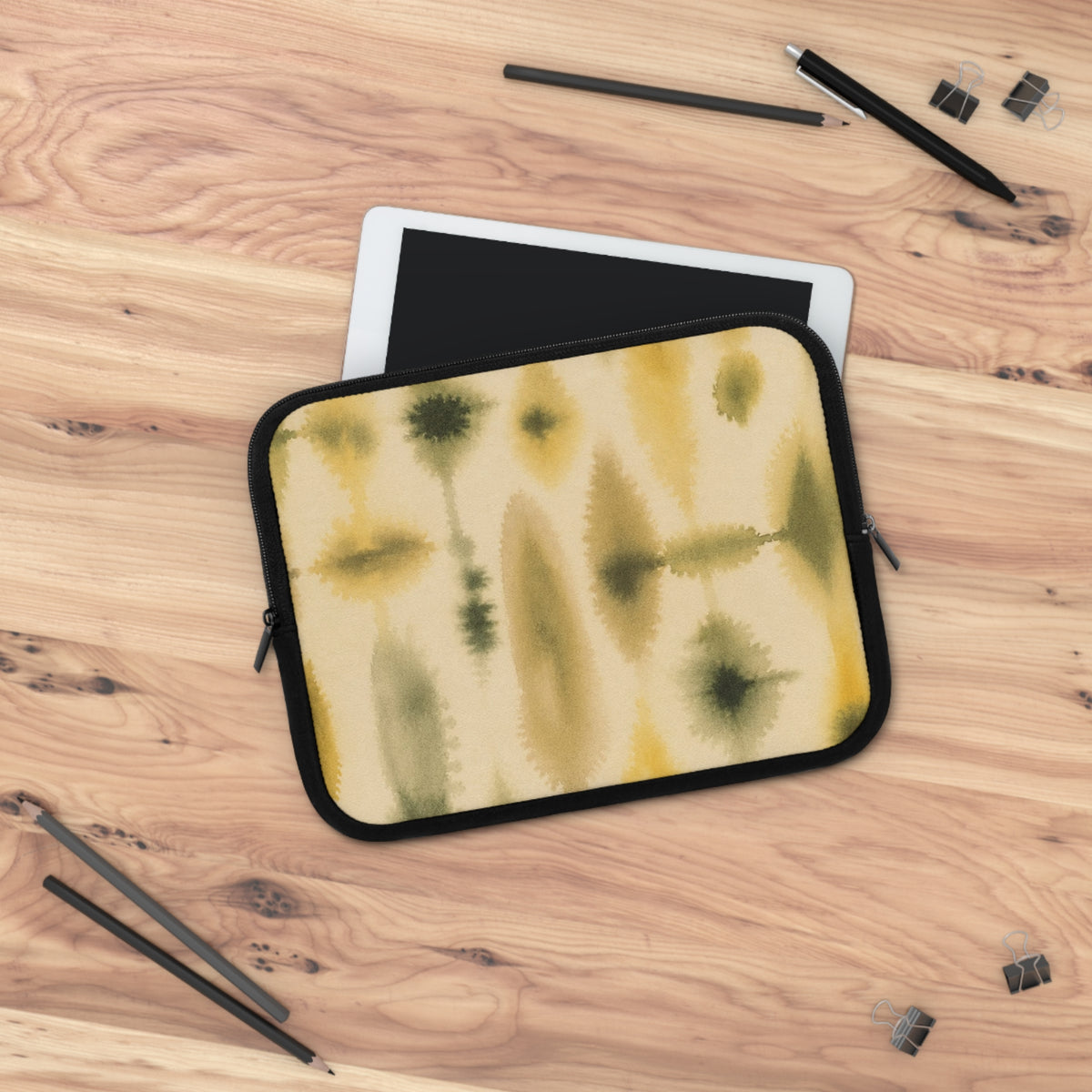 Abstract Watercolor Pattern Laptop Sleeve