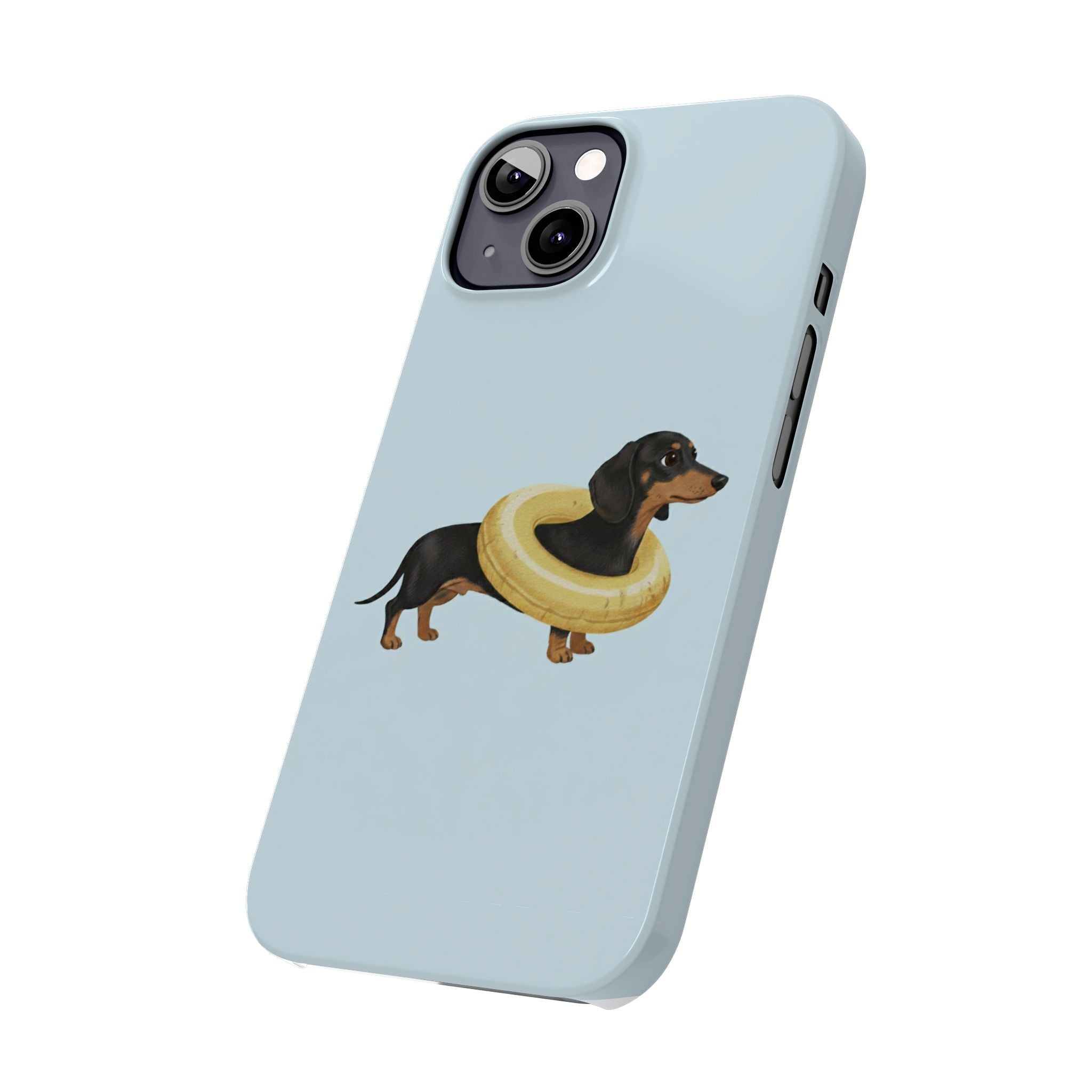 Slim Phone Cases - Cute Dog Dachshund Design, Protective Phone Covers, Fun Animal Art, Unique Gifts for Dog Lovers, Trendy Smartphone