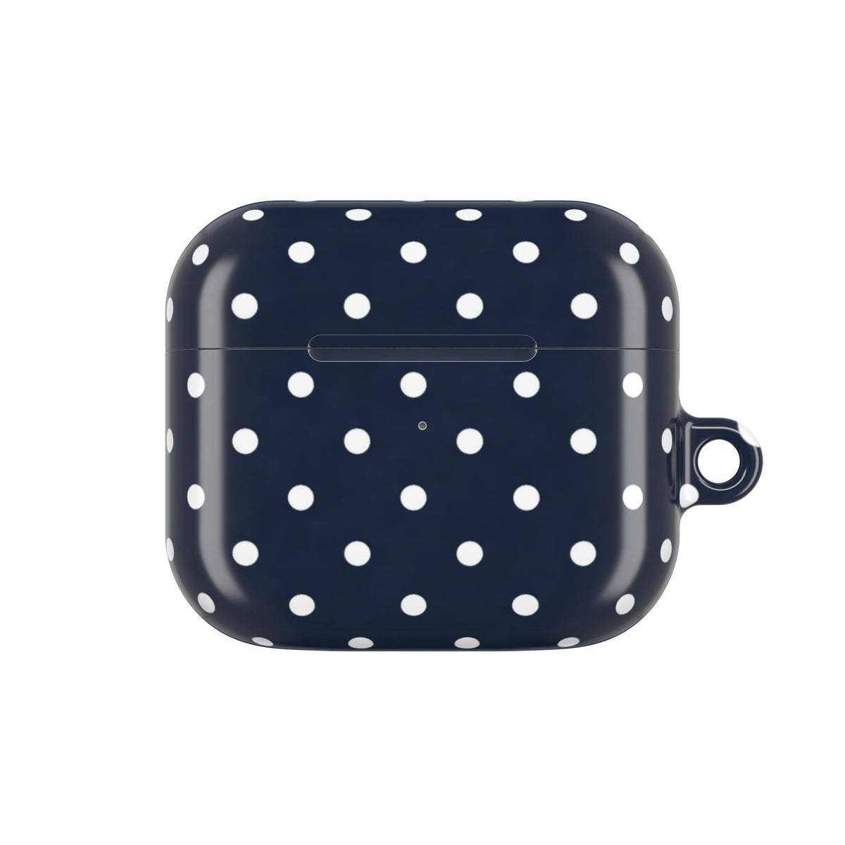 Navy Polka Dot AirPod Case
