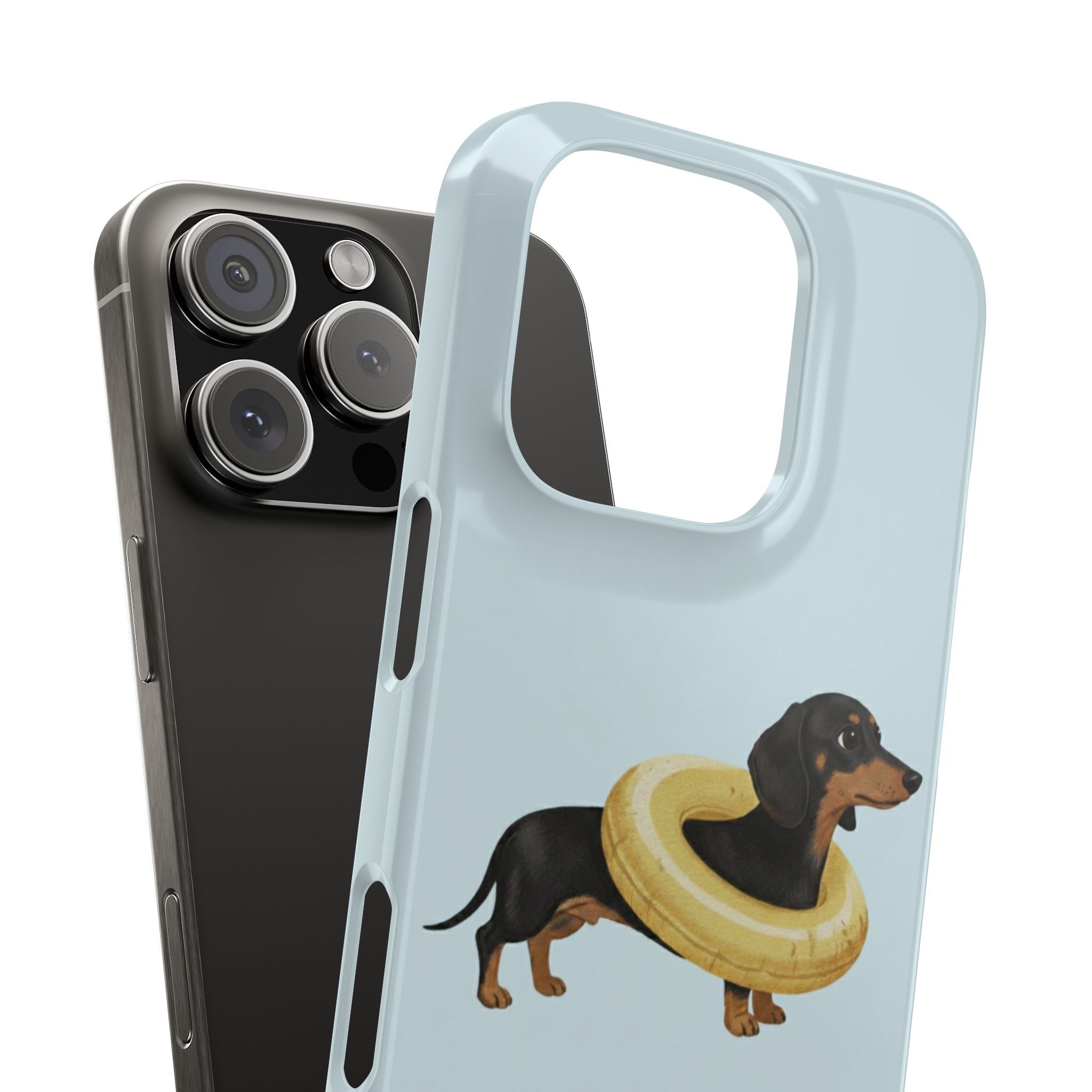 Slim Phone Cases - Cute Dog Dachshund Design, Protective Phone Covers, Fun Animal Art, Unique Gifts for Dog Lovers, Trendy Smartphone
