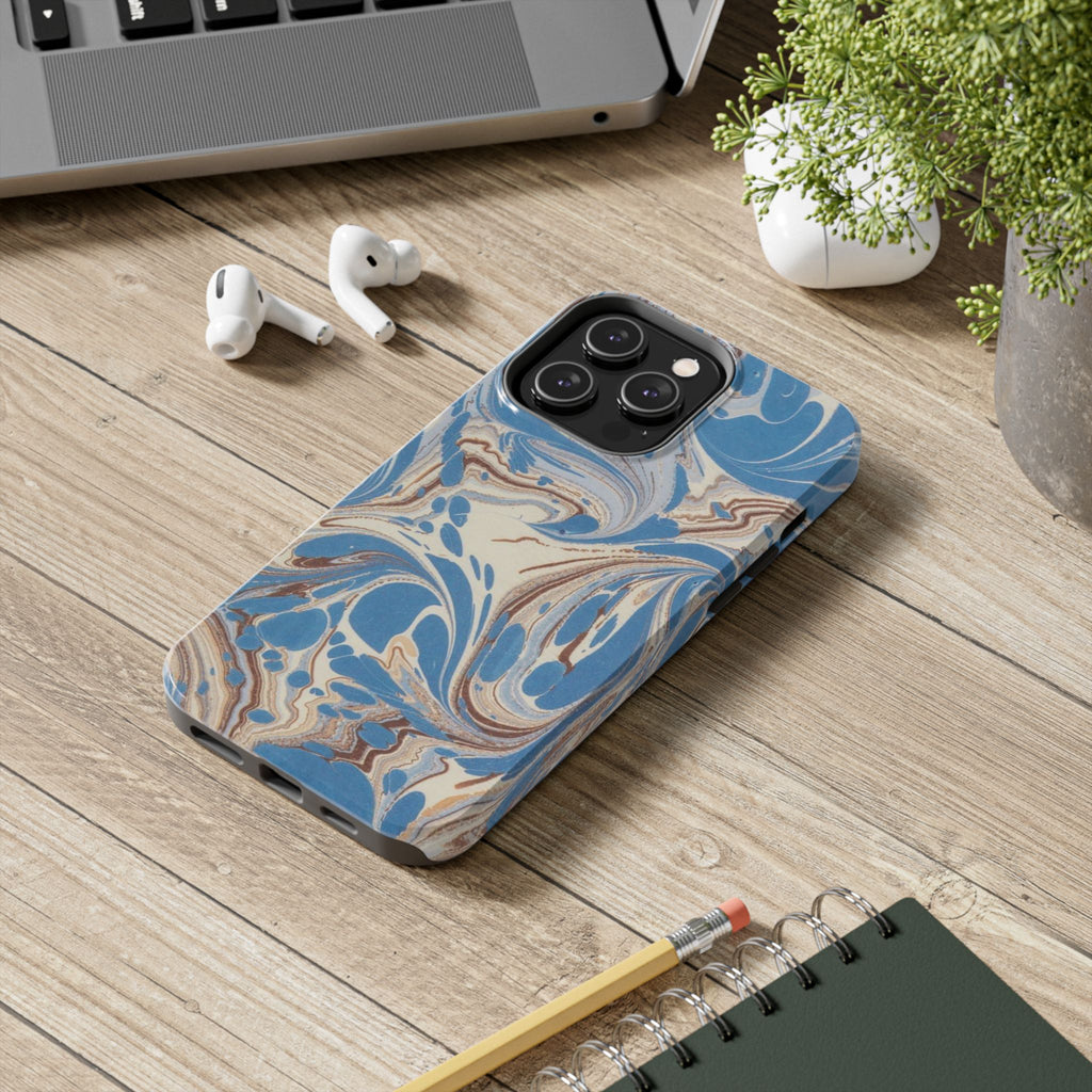 Blue Marble Swirl Phone Case