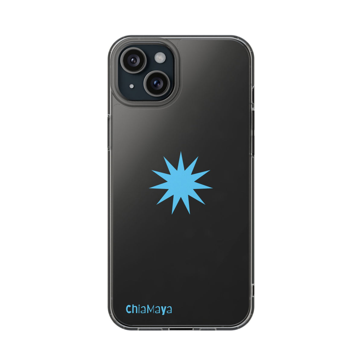 Clear blue star Phone Case
