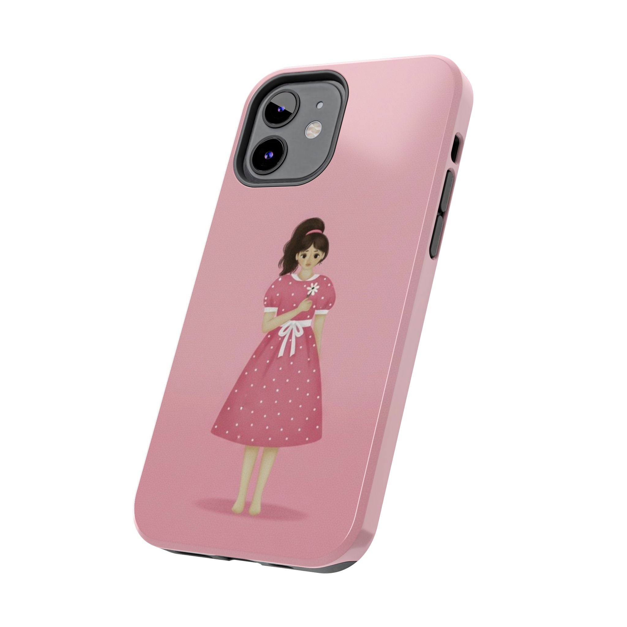 Pink Phone Case, Tough Phone Cases for Women, Cute Vibe, Protective Cover