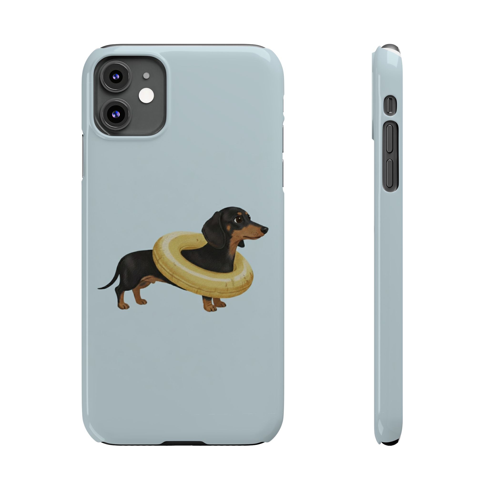Slim Phone Cases - Cute Dog Dachshund Design, Protective Phone Covers, Fun Animal Art, Unique Gifts for Dog Lovers, Trendy Smartphone