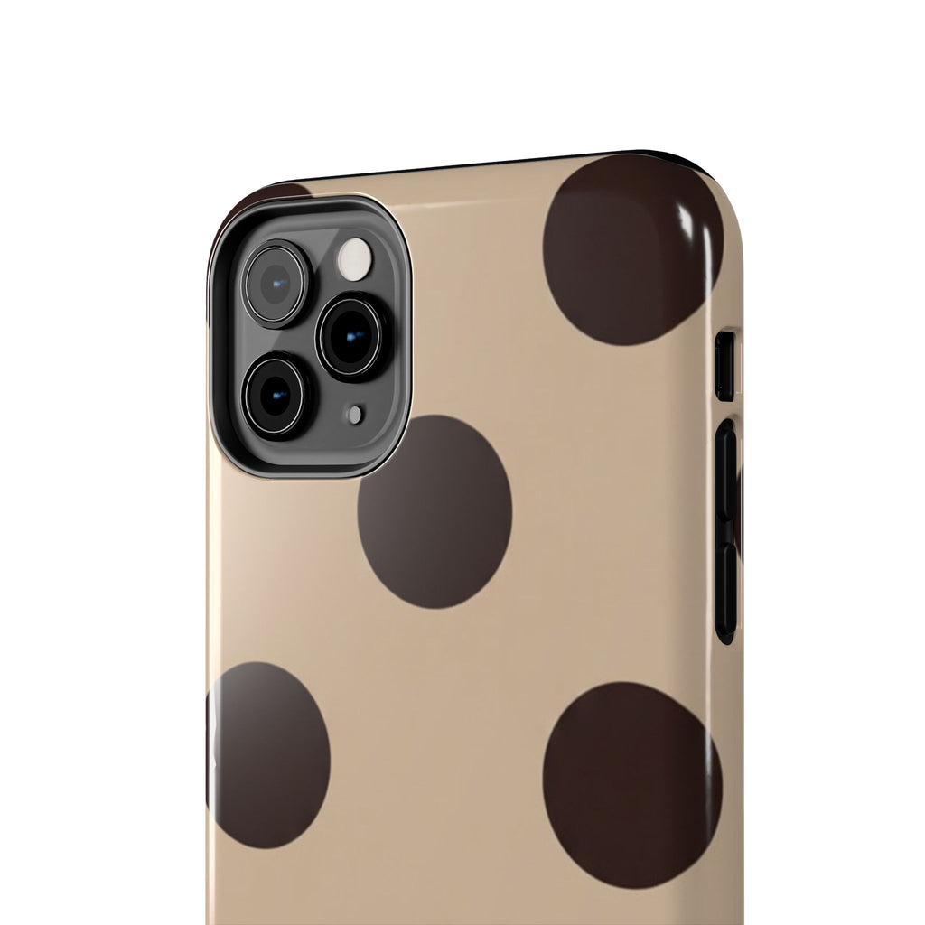 Stylish Polka Dot Phone Case for Trendy Protection, Cute Gift for Her, Phone Accessories, Everyday Fashion, Modern Design