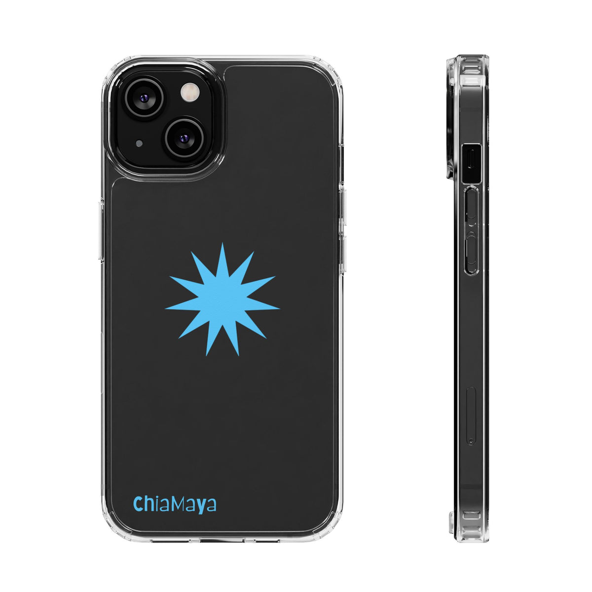 Clear blue star Phone Case