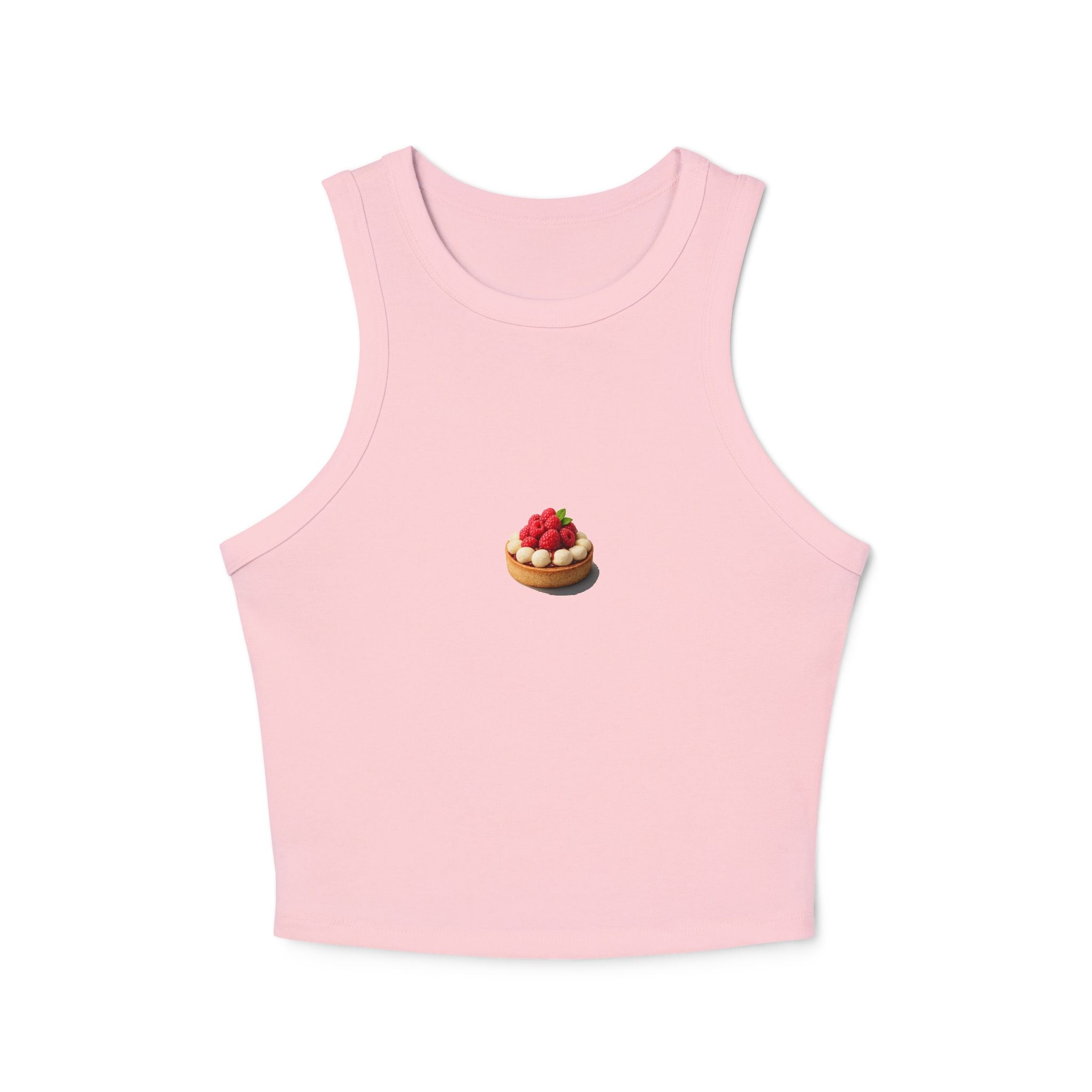 Strawberry Tart Illustration Tank Top | Mini Dessert Graphic