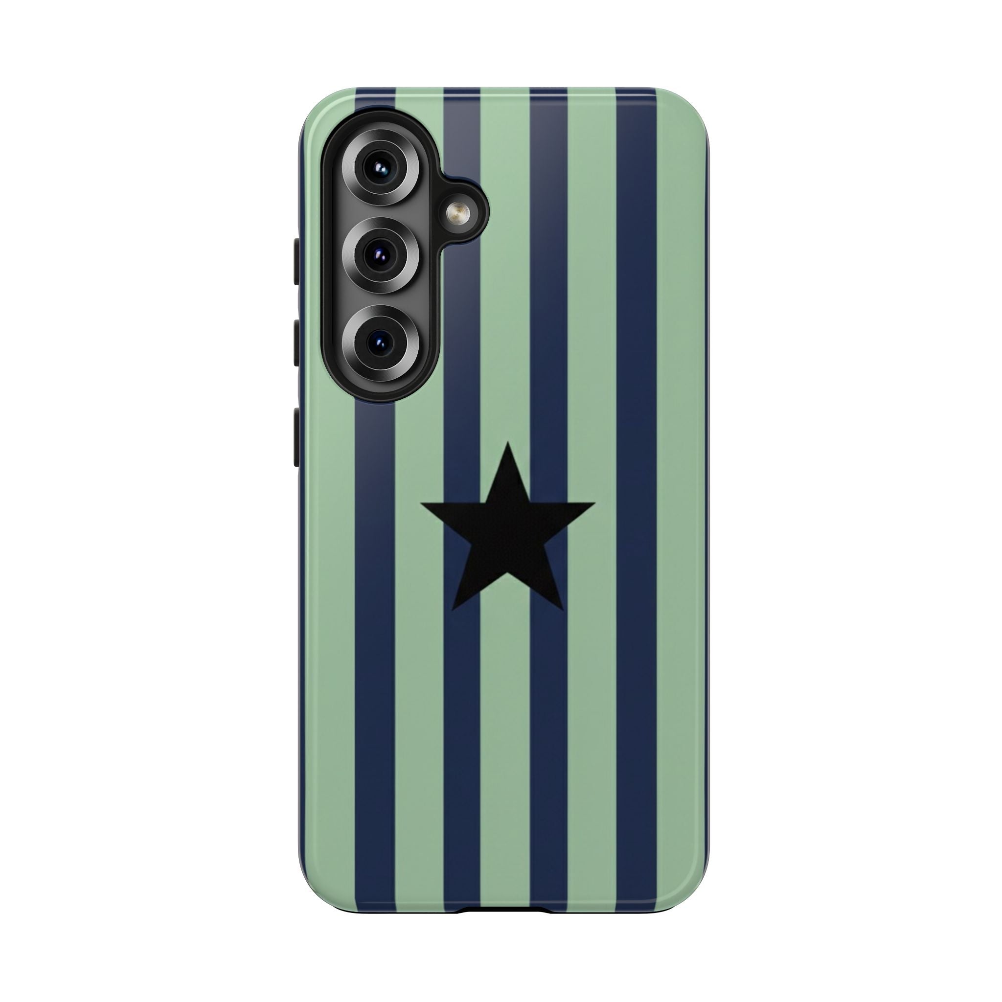 Stylish Tough Phone Cases, Durable Smartphone Covers, Trendy Tech Accessories, Unique Gifts for Teens, Striped Star Design