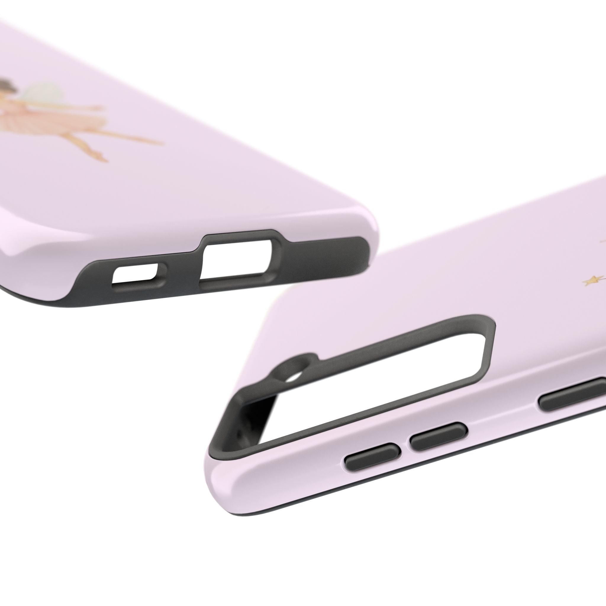 Pink Ballerina Tough Phone Case, Ballet Dancer Cute Phone Cover, Girly Protective Phone Case, Coquette Dancer Phone Accessories, Pretty Pink