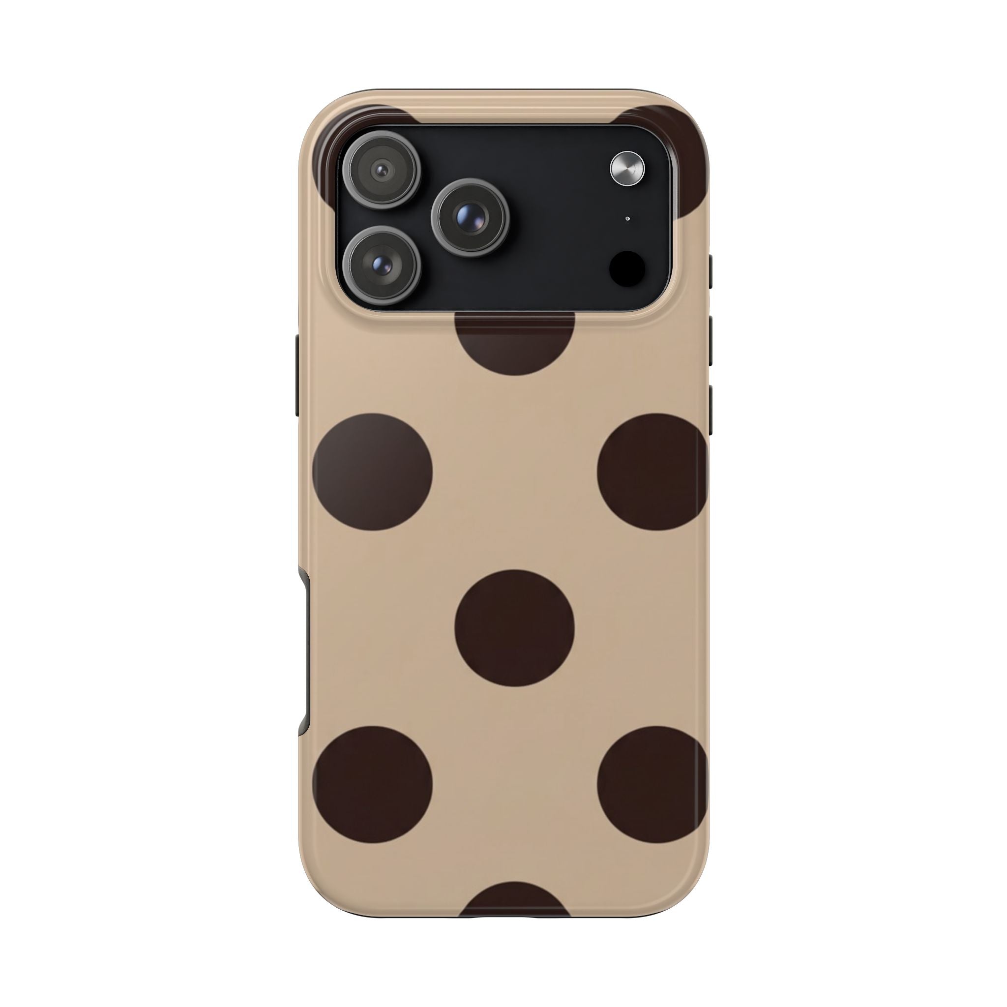 Stylish Polka Dot Phone Case for Trendy Protection, Cute Gift for Her, Phone Accessories, Everyday Fashion, Modern Design