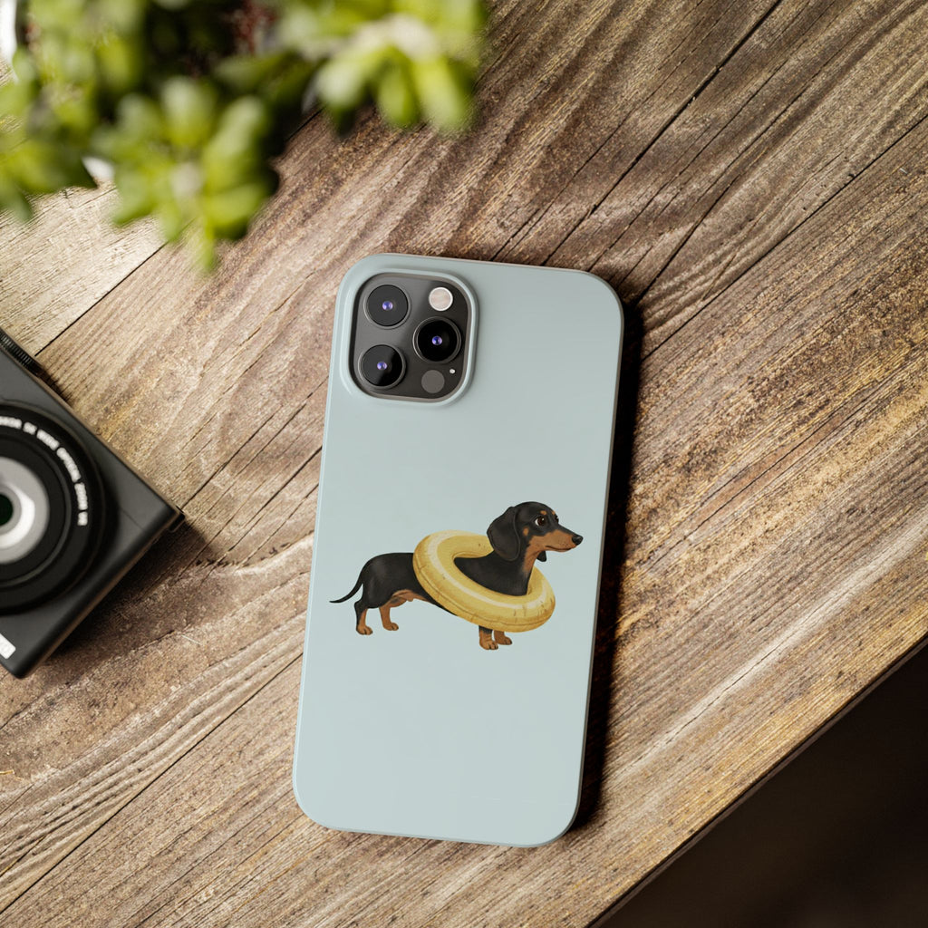 Slim Phone Cases - Cute Dog Dachshund Design, Protective Phone Covers, Fun Animal Art, Unique Gifts for Dog Lovers, Trendy Smartphone