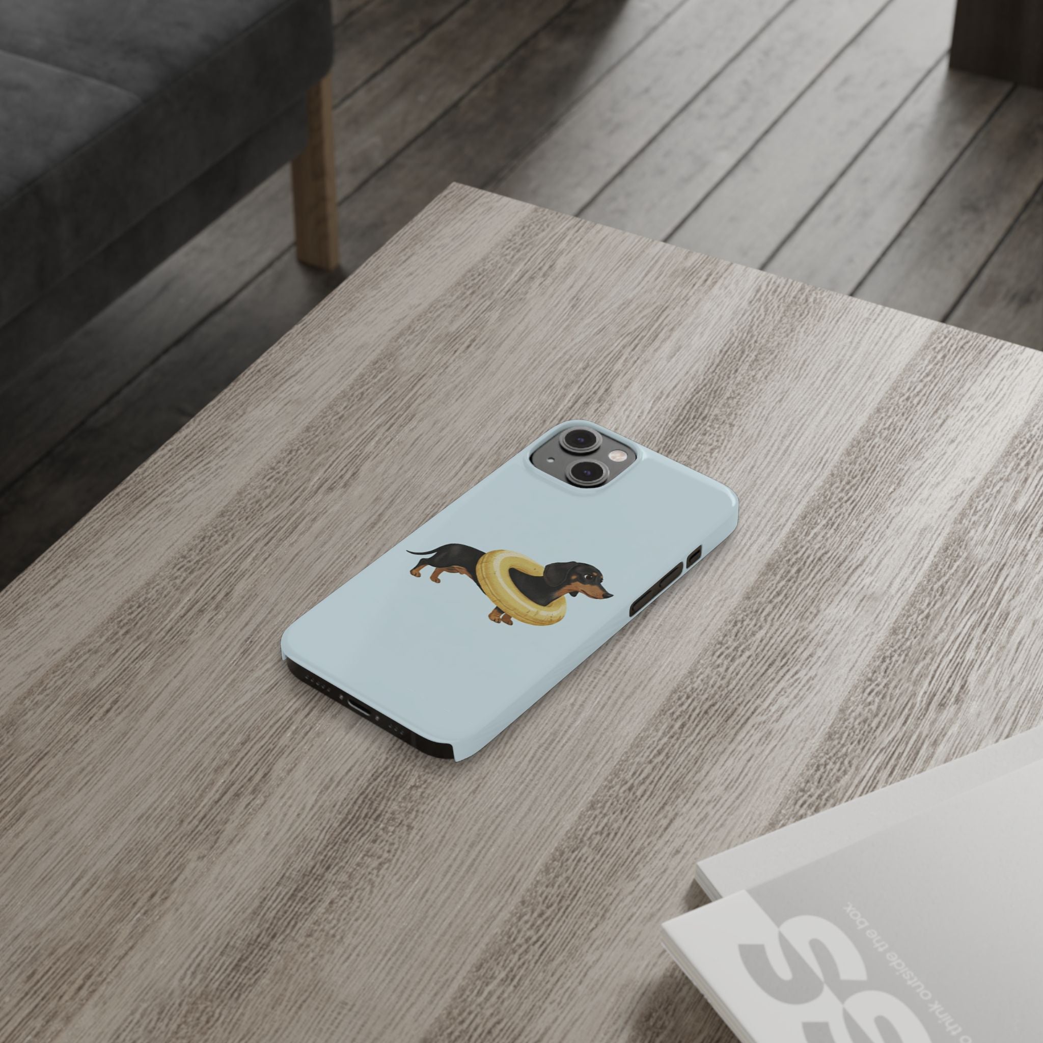 Slim Phone Cases - Cute Dog Dachshund Design, Protective Phone Covers, Fun Animal Art, Unique Gifts for Dog Lovers, Trendy Smartphone