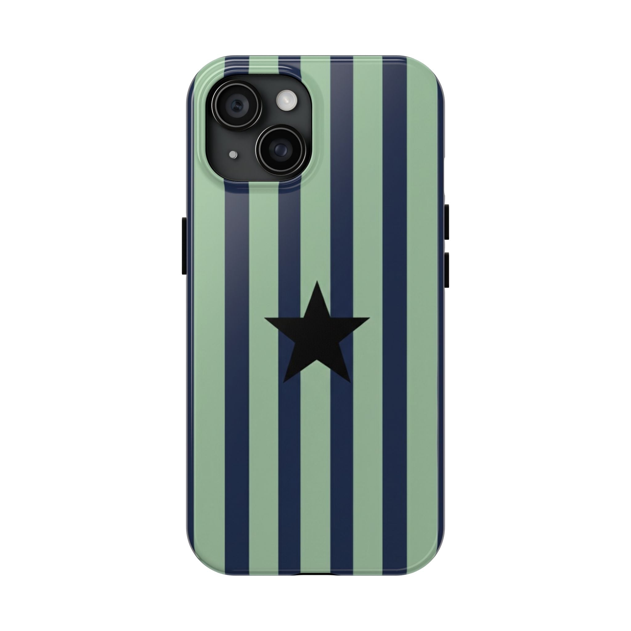 Stylish Tough Phone Cases, Durable Smartphone Covers, Trendy Tech Accessories, Unique Gifts for Teens, Striped Star Design
