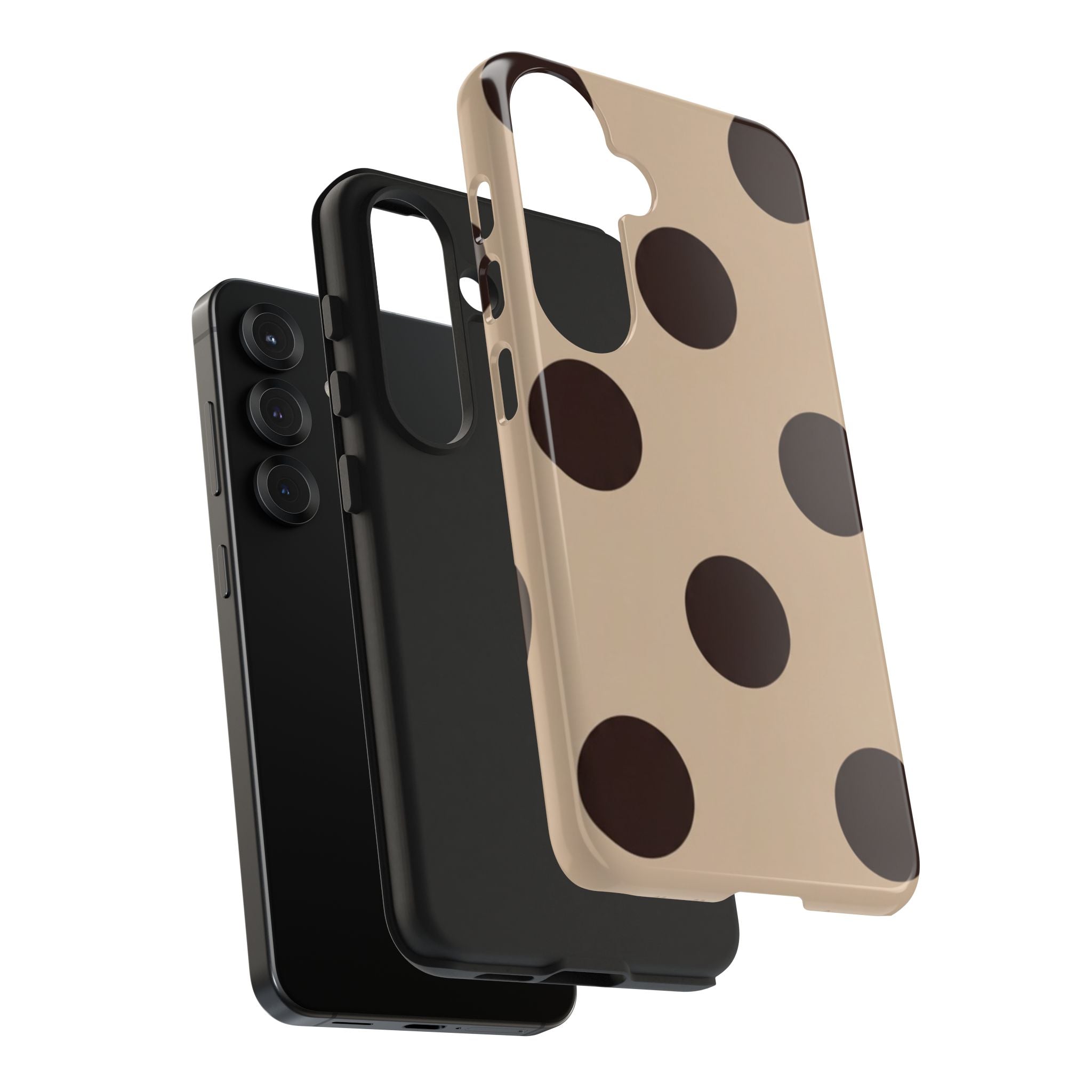 Stylish Polka Dot Phone Case for Trendy Protection, Cute Gift for Her, Phone Accessories, Everyday Fashion, Modern Design