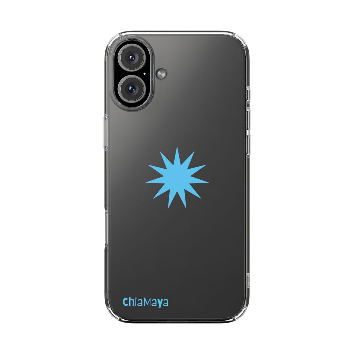 Clear blue star Phone Case