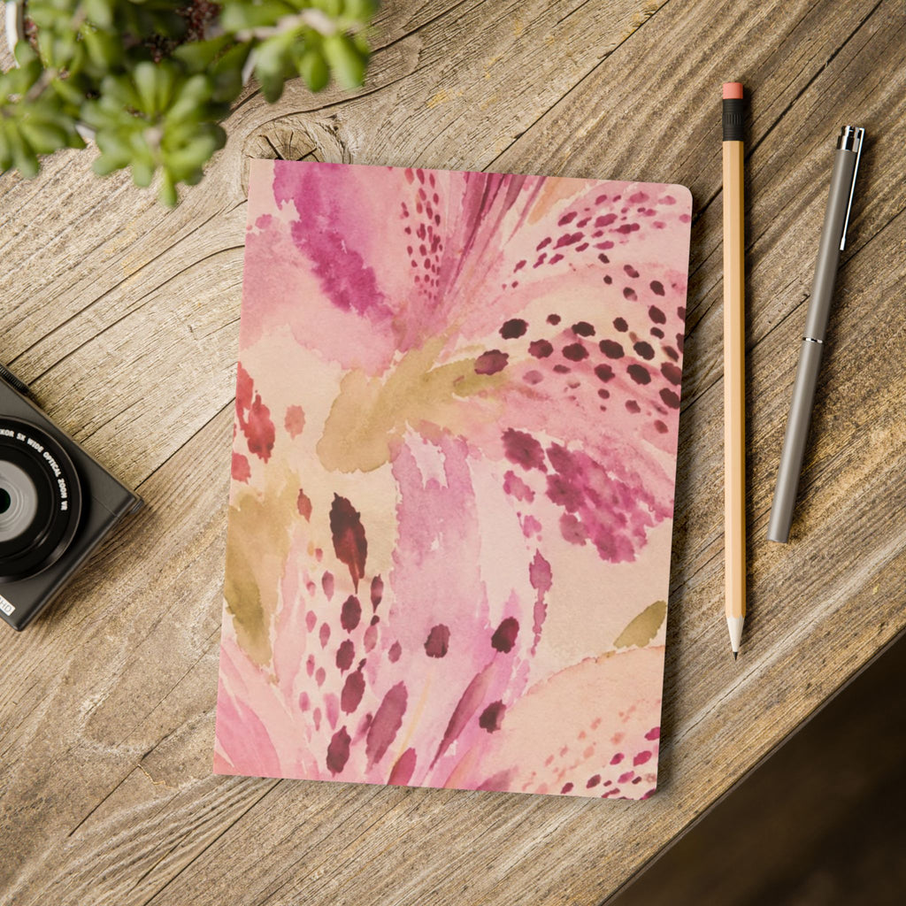 Pink Watercolor Floral Softcover Journal | Floral Notebook