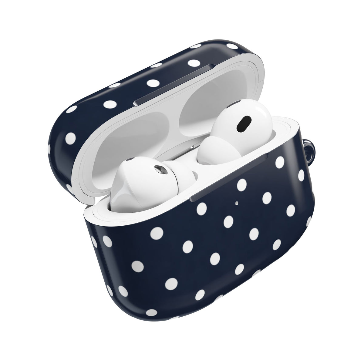 Navy Polka Dot AirPod Case