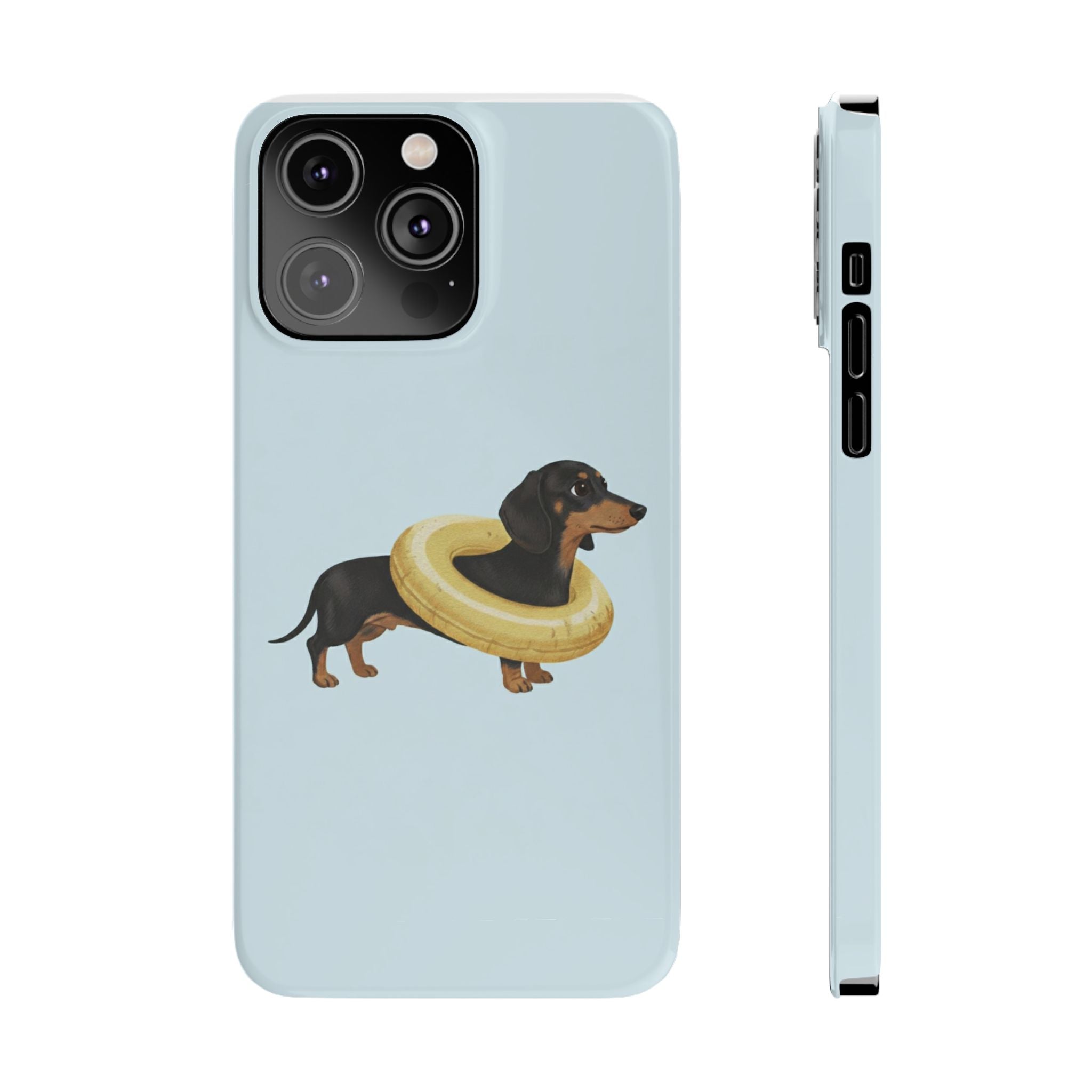 Slim Phone Cases - Cute Dog Dachshund Design, Protective Phone Covers, Fun Animal Art, Unique Gifts for Dog Lovers, Trendy Smartphone