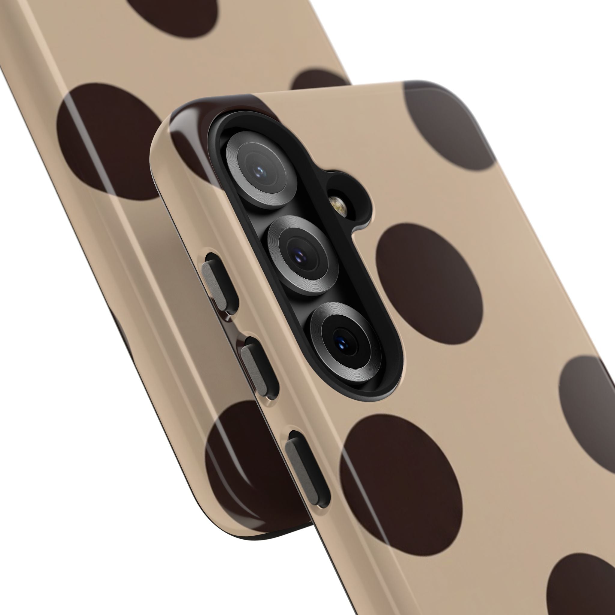 Stylish Polka Dot Phone Case for Trendy Protection, Cute Gift for Her, Phone Accessories, Everyday Fashion, Modern Design