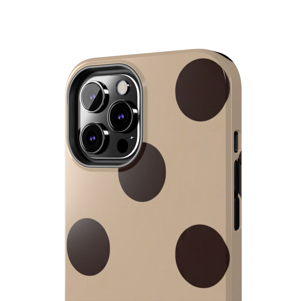 Stylish Polka Dot Phone Case for Trendy Protection, Cute Gift for Her, Phone Accessories, Everyday Fashion, Modern Design