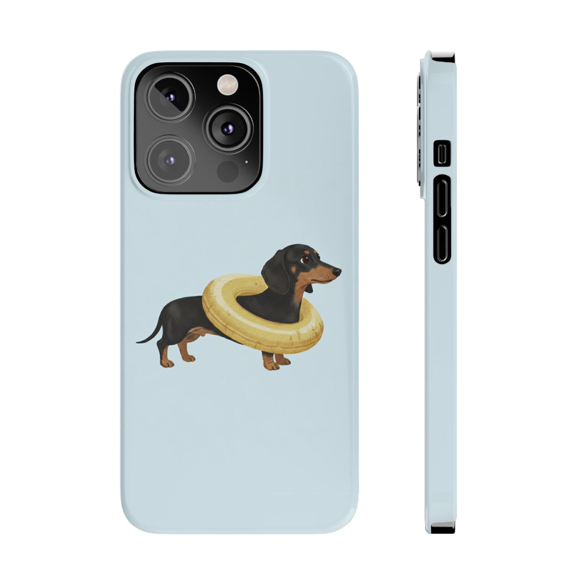 Slim Phone Cases - Cute Dog Dachshund Design, Protective Phone Covers, Fun Animal Art, Unique Gifts for Dog Lovers, Trendy Smartphone